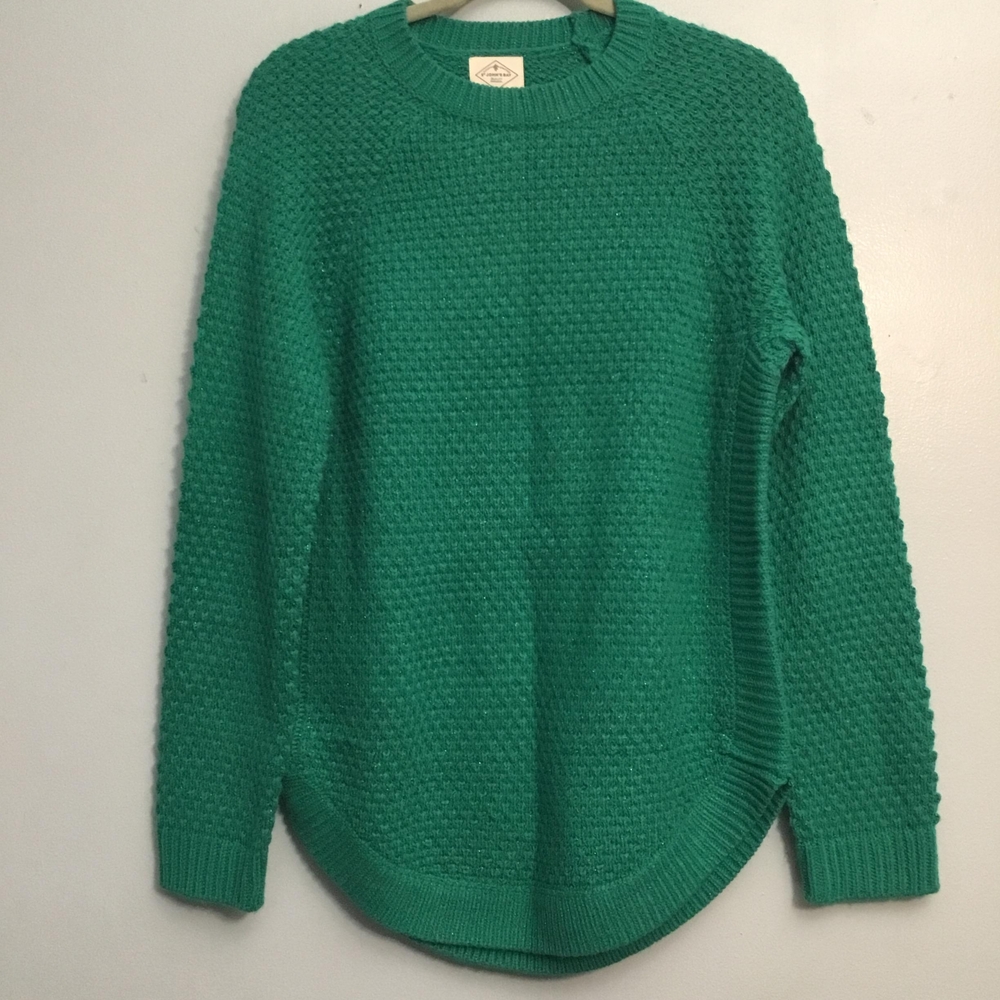 St. John's Bay Green Textured Women's Sweater